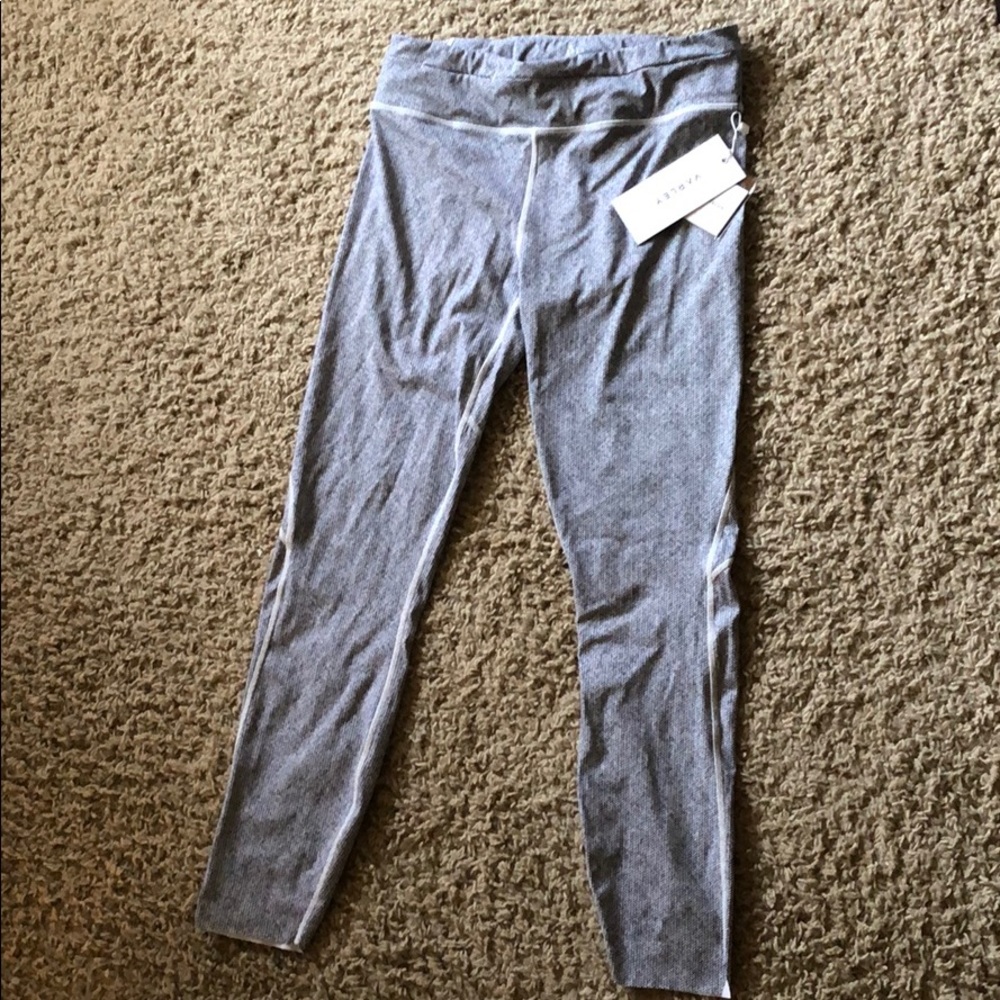 NWT Varley Letelux High Waisted Herringbone Tights